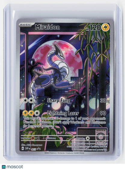 2023 Pokemon—Miraidon #013 Scarlet & Violet—Black Star Promo Holo