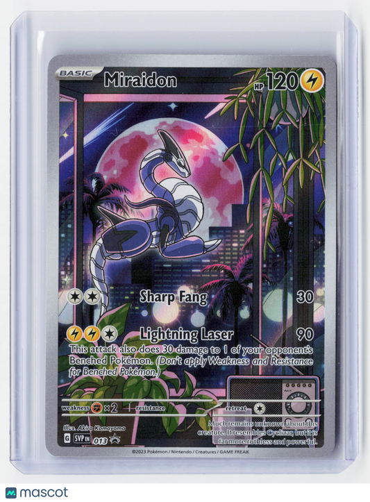 2023 Pokemon—Miraidon #013 Scarlet & Violet—Black Star Promo Holo