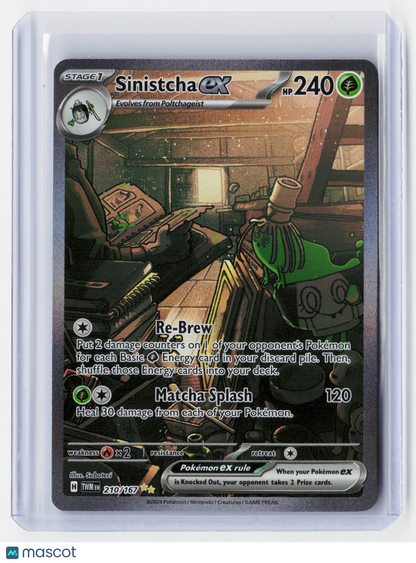 2024 Pokemon—Sinistcha ex #210/167 Twilight Masquerade—SIR-Holo