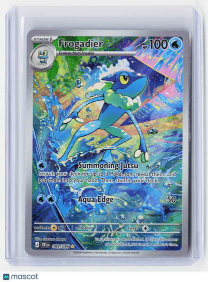 2026 Pokemon—Frogadier #89/86 Chaos Rising—Illustration Rare Holo