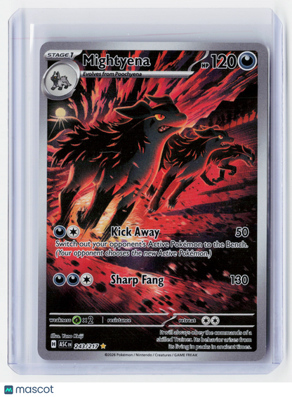 2026 Pokemon—Mightyena #243/217 Ascended Heroes—Illustration Rare Holo