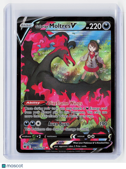 2022 Pokemon—Galarian Moltres V #TG20/TG30 Astral Radiance T.G.—Ultra Rare Holo