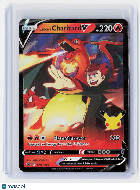 2021 Pokemon—Lance's Charizard V #SWSH133 Sword & Shield—Black Star Promo Holo
