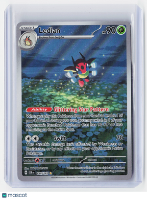 2024 Pokemon—Ledian #144/142 Stellar Crown—Illustration Rare Foil