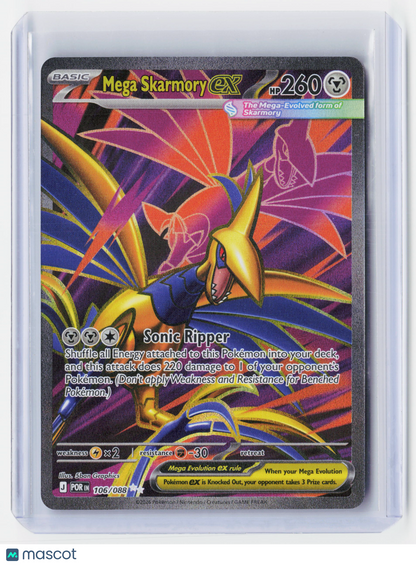 2026 Pokemon—Mega Skarmory ex #106/88 Perfect Order— Holo