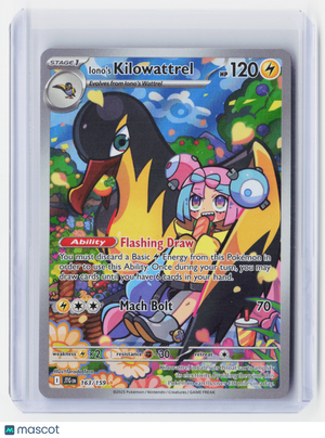 2025 Pokemon—Iono's Kilowattrel #163/159 Journey Together—Illustration Rare Foil