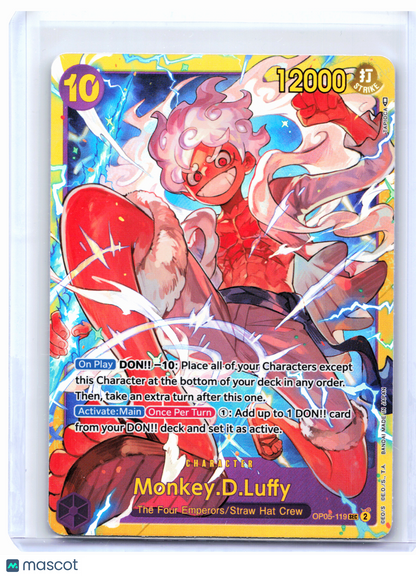 2023 One Piece—Monkey.D.Luffy #OP05-119 Awakening of the New Era—SEC Foil