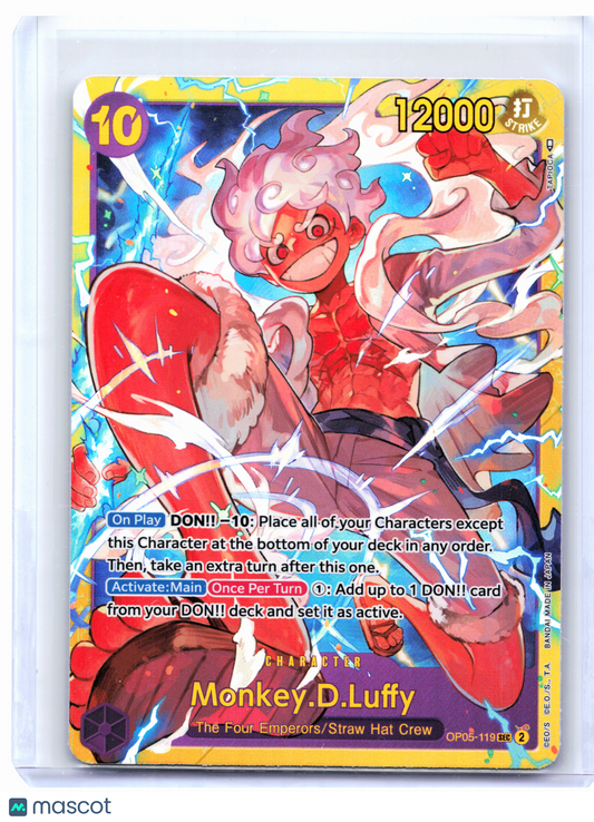 2023 One Piece—Monkey.D.Luffy #OP05-119 Awakening of the New Era—SEC Foil