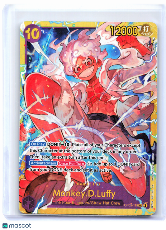2023 One Piece—Monkey.D.Luffy #OP05-119 Awakening of the New Era—SEC Foil
