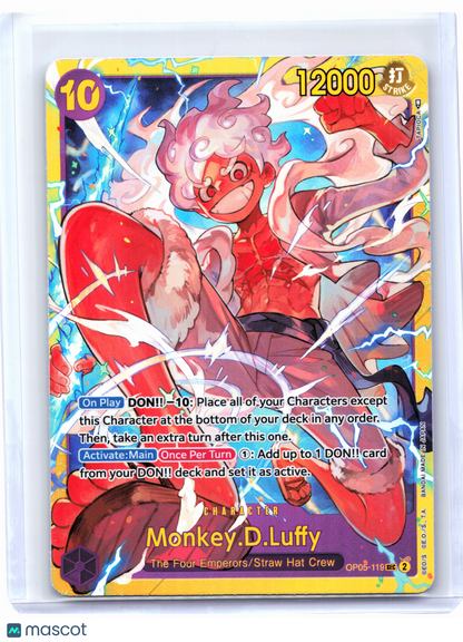 2023 One Piece—Monkey.D.Luffy #OP05-119 Awakening of the New Era—SEC Foil