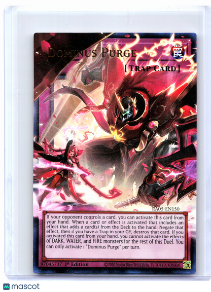 2026 YuGiOh!—Dominus Purge (Extended Art) #RA05-EN150—Ultra Rare (1st Edition)