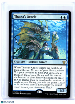 2020 Magic: The Gathering—Thassa's Oracle #073 Theros Beyond Death—Rare Nonfoil