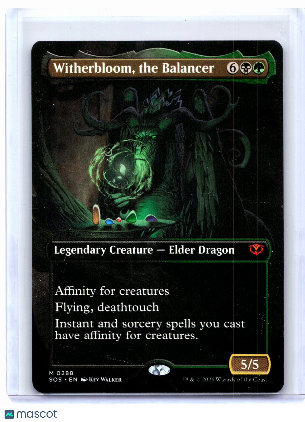 2026 Magic: TG—Witherbloom, the Balancer (Borderless) #0288 SOS—Mythic Foil