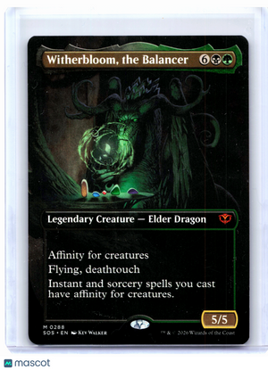 2026 Magic: TG—Witherbloom, the Balancer (Borderless) #0288 SOS—Mythic Foil