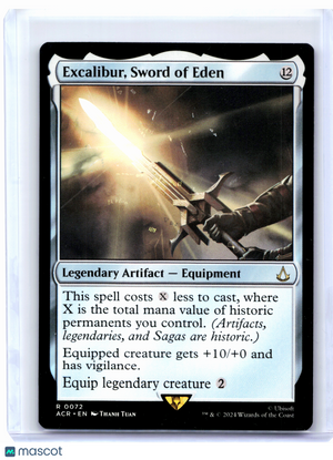 2024 Magic: TG—Excalibur, Sword of Eden #0072 Assassin's Creed—Rare Nonfoil
