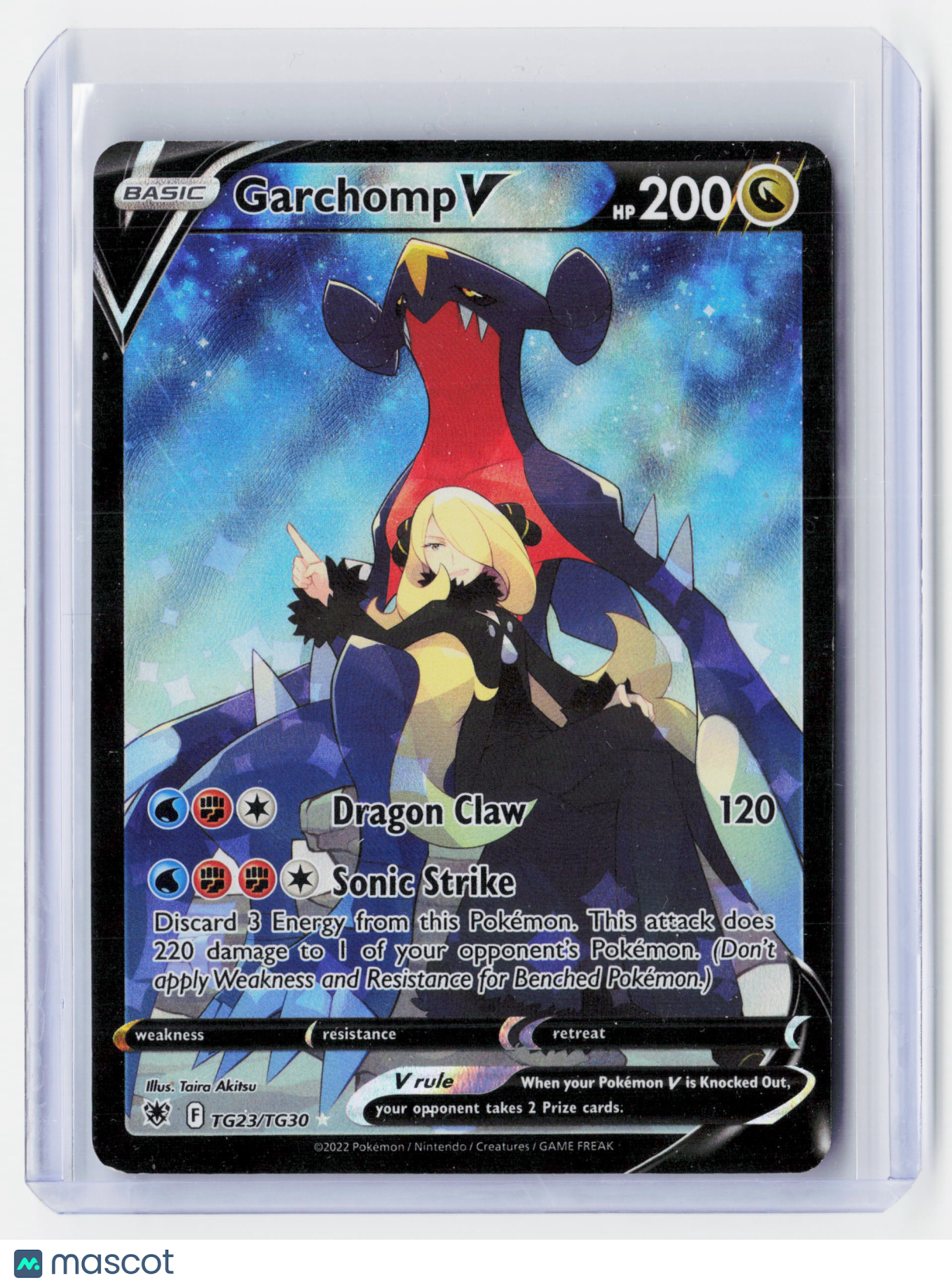 2022 Pokemon—Garchomp V #TG23/TG30 Astral Radiance Trainer Gallery—UR Holo [LP]