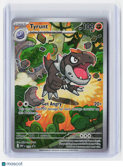 2026 Pokemon—Tyrunt #070 Mega Evolution—Black Star Promo Holo