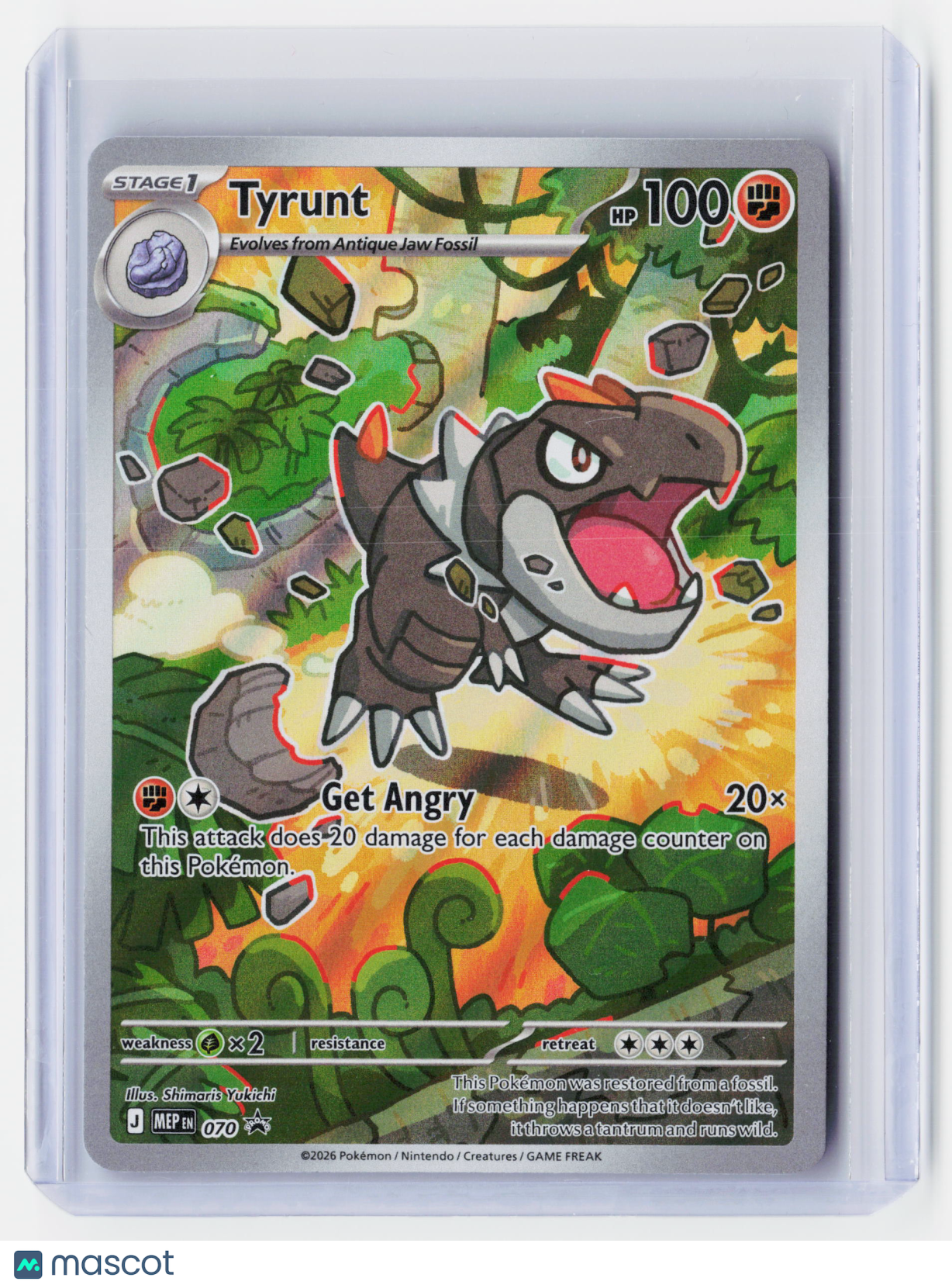 2026 Pokemon—Tyrunt #070 Mega Evolution—Black Star Promo Holo