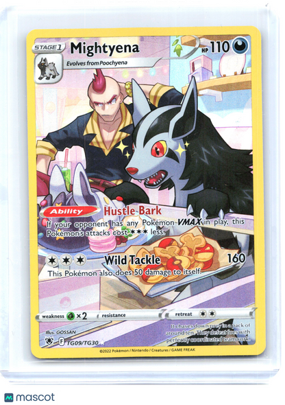 2022 Pokemon—Mightyena #TG09 Astral Radiance Trainer Gallery—Ultra Rare Holo