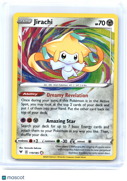 2020 Pokemon—Jirachi #119 Vivid Voltage—Amazing Rare Holo [Lightly Played]