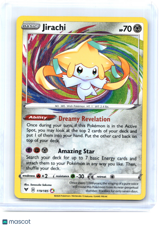 2020 Pokemon—Jirachi #119 Vivid Voltage—Amazing Rare Holo [Lightly Played]