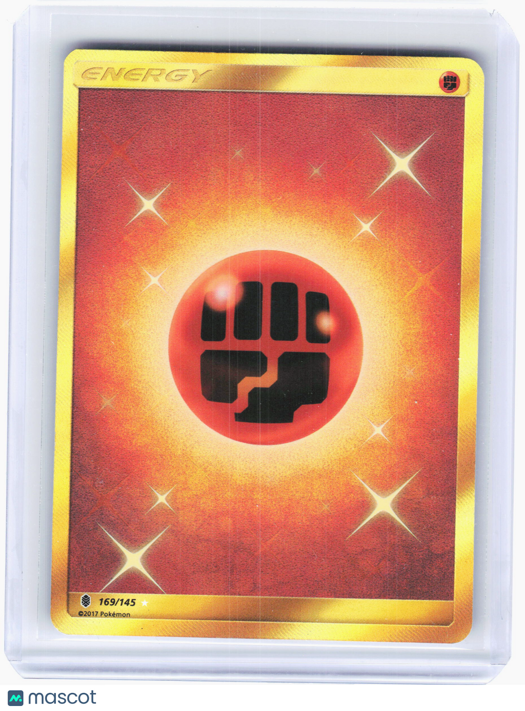 2017 Pokemon—Fighting Energy #169/145 Guardians Rising—Secret Rare Holo [MP ]