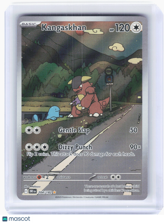 2025 Pokemon—Kangaskhan #204/182 Destined Rivals—Illustration Rare