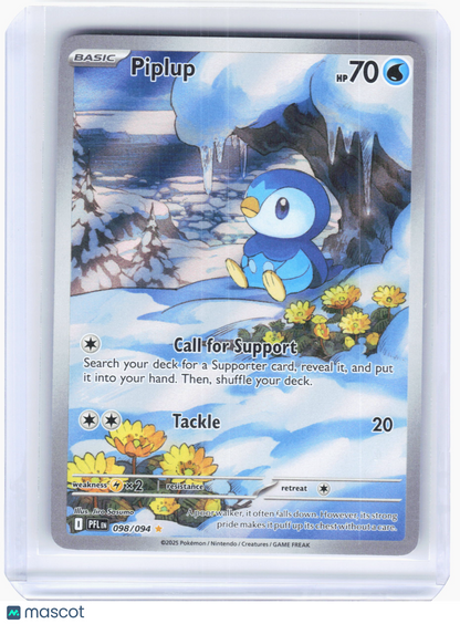 2025 Pokemon—Piplup #98/94 Phantasmal Flames—Illustration Rare [Lightly Played]