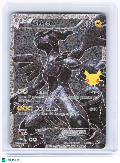 2021 Pokemon—Zekrom #114/114 Celebrations: Classic Collection—Classic Collection
