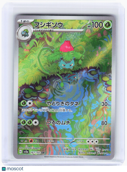 2023 —Ivysaur #167/165 AR SV2a: Pokemon Card 151—Art Rare Foil Japanese