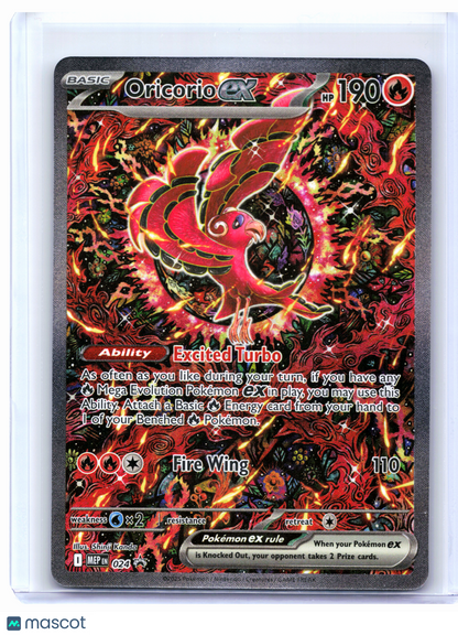 2025 Pokemon—Oricorio ex #024 Mega Evolution Promo—Black Star Promo Holo