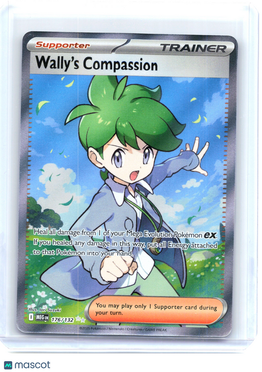 2025 Pokemon—Wally's Compassion #176 Mega Evolution—Ultra Rare Holo