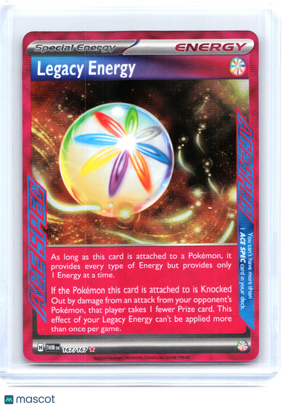 2024 Pokemon—Legacy Energy #167 Twilight Masquerade—ACE SPEC Rare Holo
