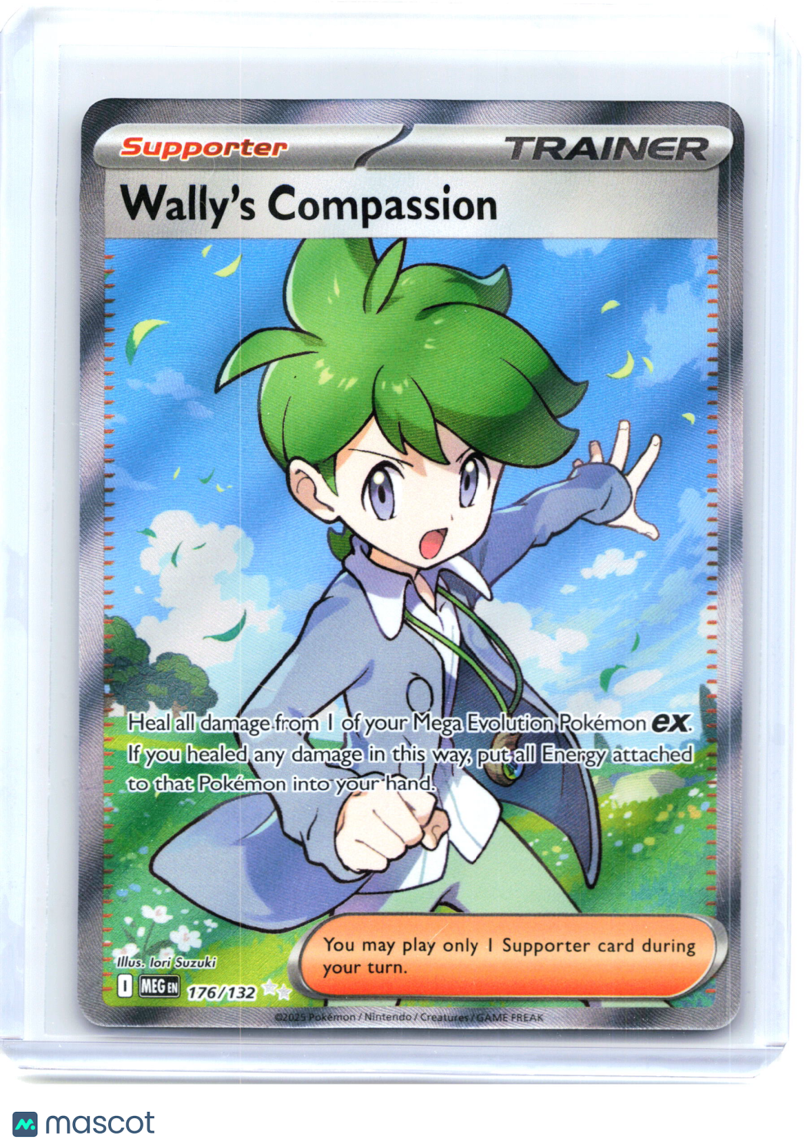 2025 Pokemon—Wally's Compassion #176 Mega Evolution—Ultra Rare Holo