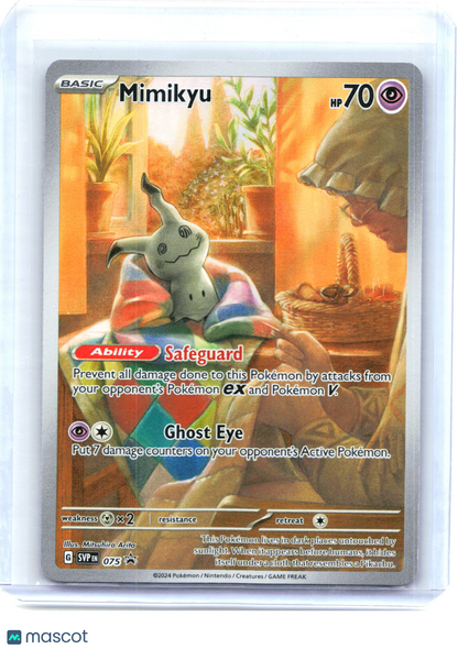 2024 Pokemon—Mimikyu #075 Scarlet & Violet Promos—Black Star Promo Holo