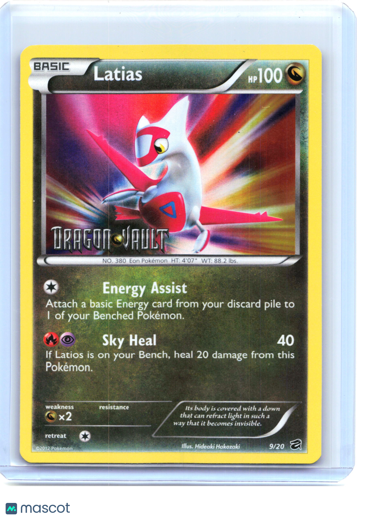 2012 Pokemon—Latias #9 Dragon Vault—Promo Holo