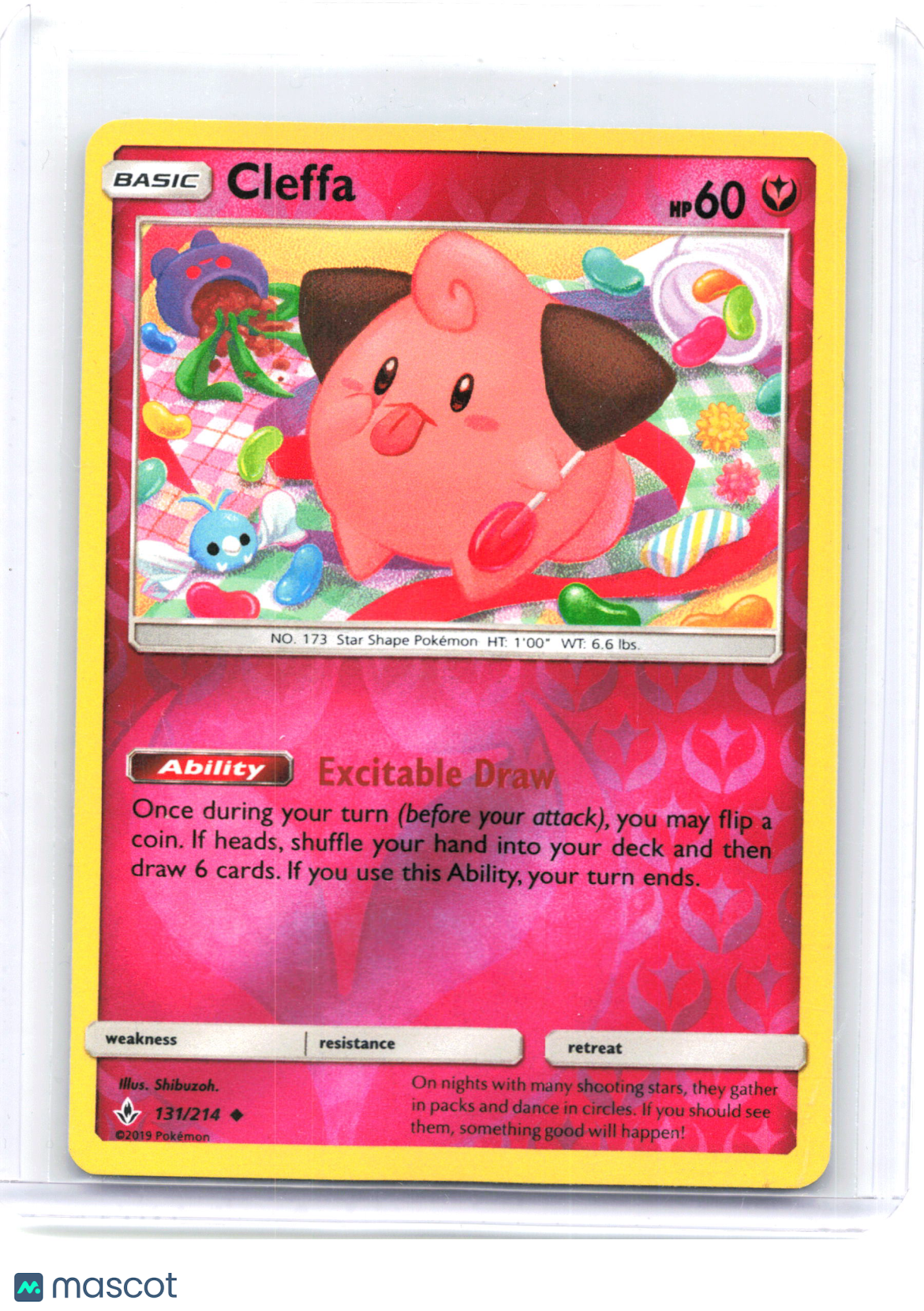 2019 Pokemon—Cleffa #131 Unbroken Bonds—Uncommon Reverse Holo