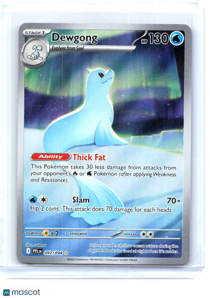 2025 Pokemon—Dewgong #97 Phantasmal Flames—Illustration Rare Holo