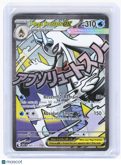 2026 Pokemon—Mega Froslass ex #265/217 Ascended Heroes—Mega Attack Rare Holo
