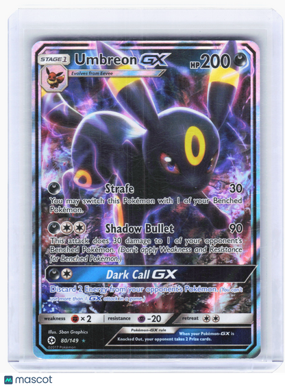 2017 Pokemon—Umbreon GX #80/149 SM Base Set—Ultra Rare Holo [Lightly Played]