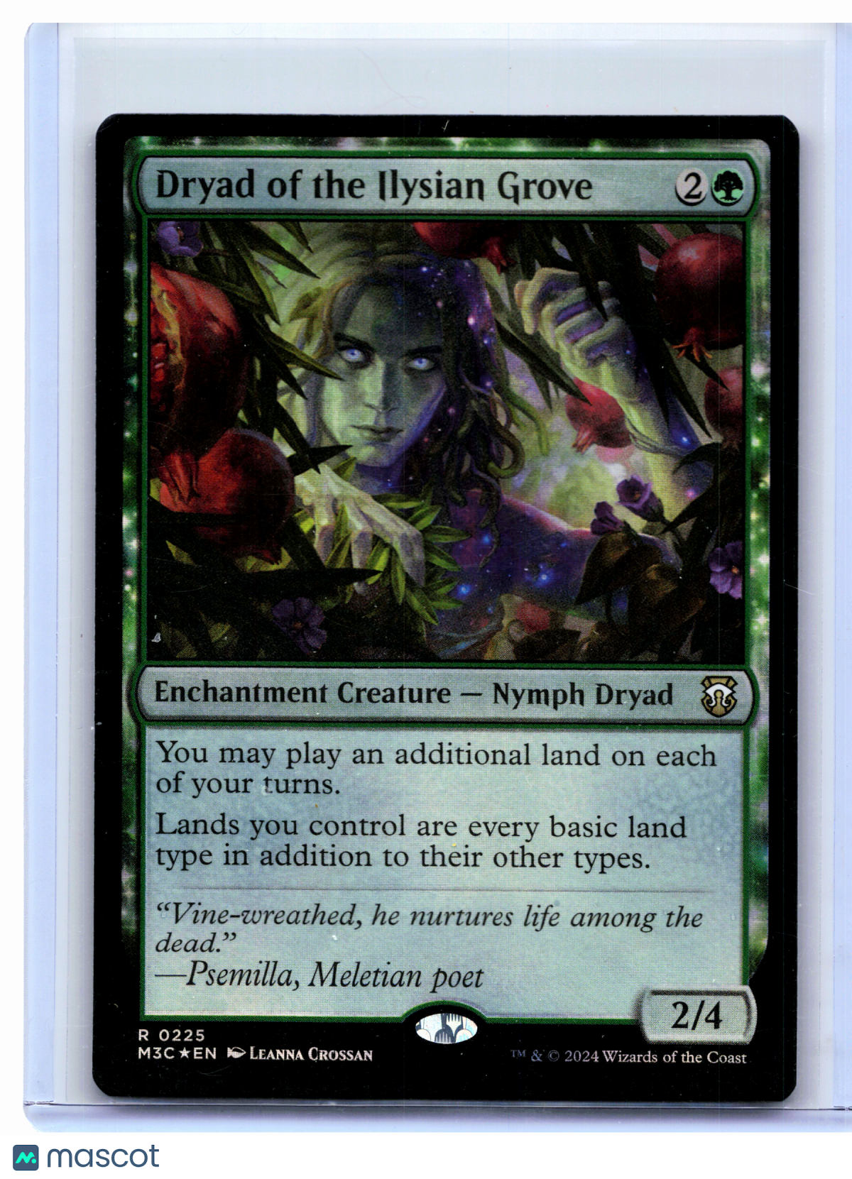2024 Magic: The Gathering—Dryad of the Ilysian Grove #0225 M3C—Rare Foil