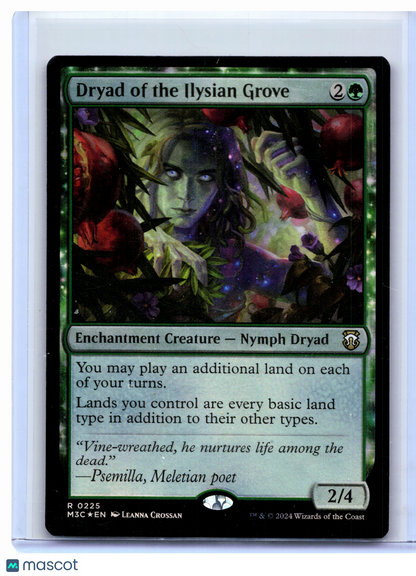 2024 Magic: The Gathering—Dryad of the Ilysian Grove #0225 M3C—Rare Foil