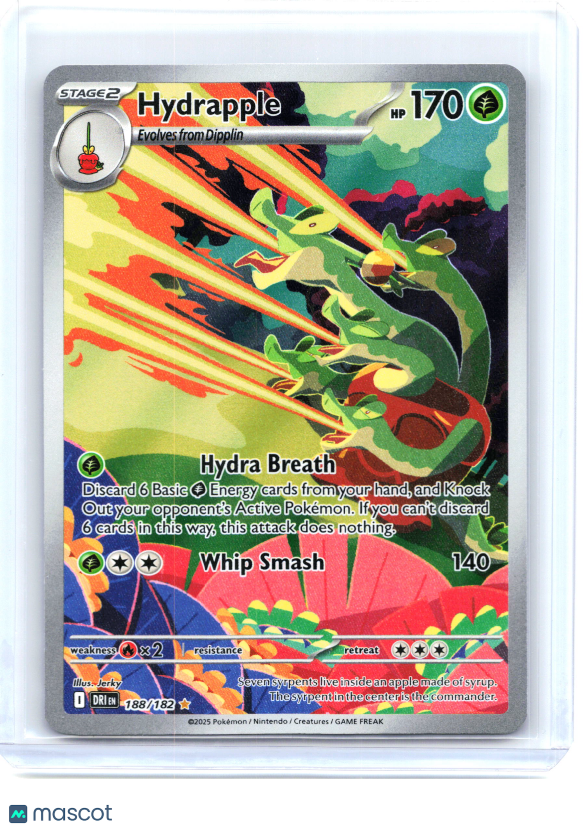2024 Pokemon—Hydrapple #188 Destined Rivals—Illustration Rare Holo