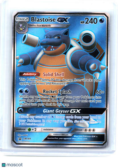 2019 Pokemon—Blastoise GX #SM189 SM Promos—Black Star Promo [Lightly Played]