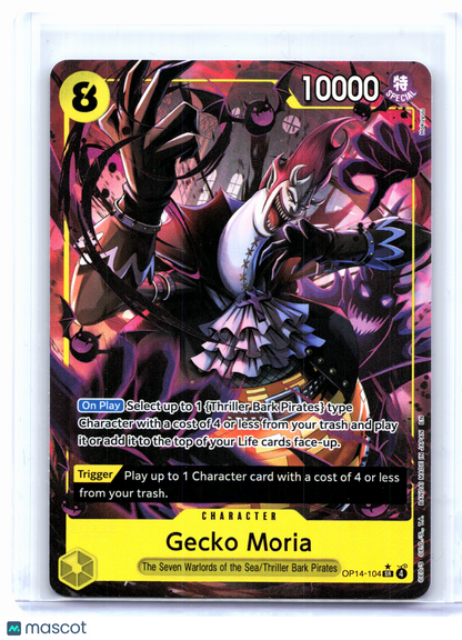 2026 One Piece—Gecko Moria (Alt Art) #OP14-104 The Azure Sea's Seven—SR Foil