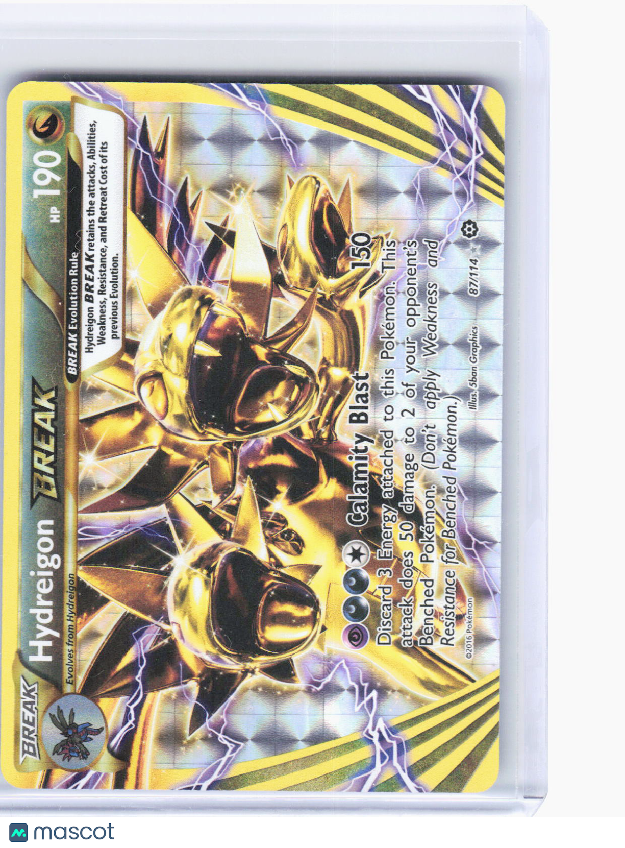 2016 Pokemon—Hydreigon BREAK #87/114 Steam Siege—Rare BREAK Foil (LP)
