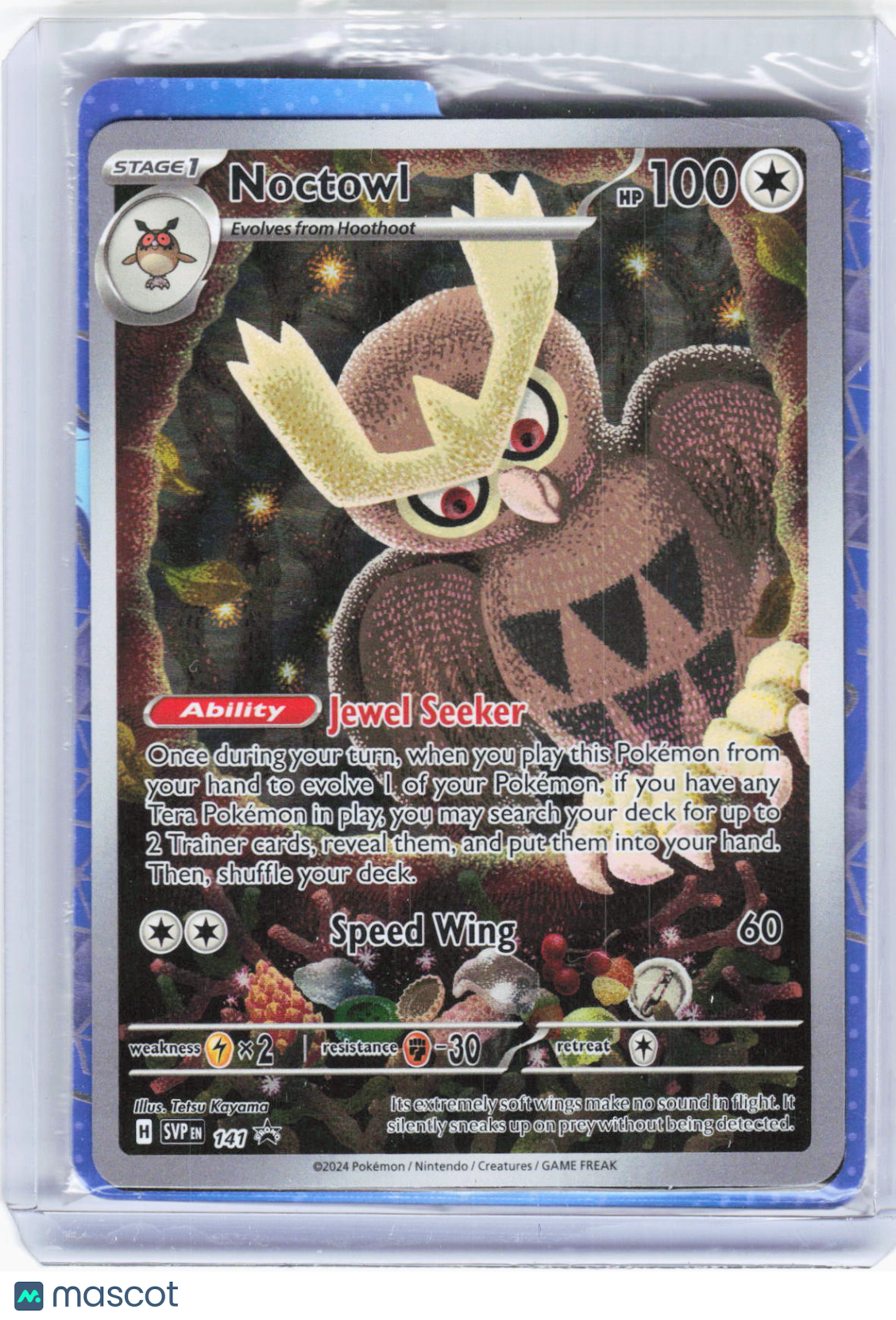 2024 Pokemon—Noctowl #SVP EN 141 Scarlet & Violet Promo Cards—BSP Foil (Sealed)