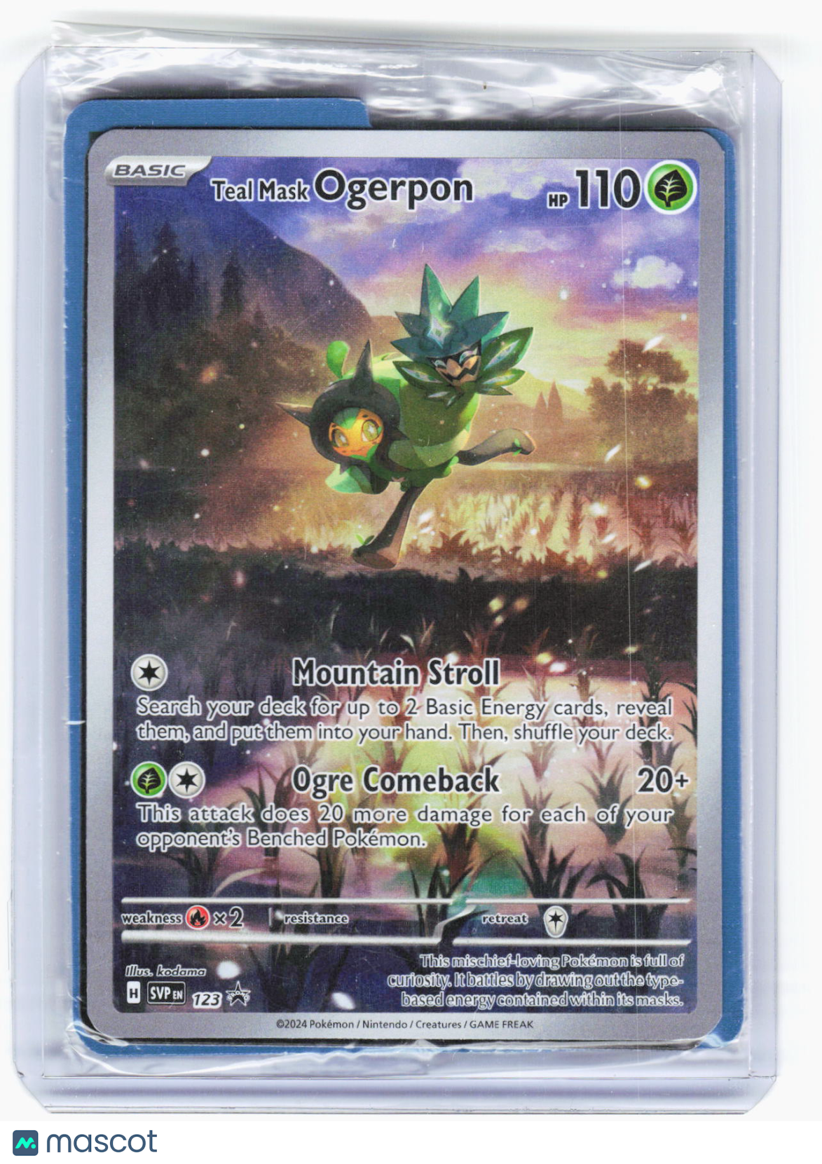2024 Pokemon—Teal Mask Ogerpon #SVP EN 123 S&V Promo Cards—BSP Foil (Sealed)