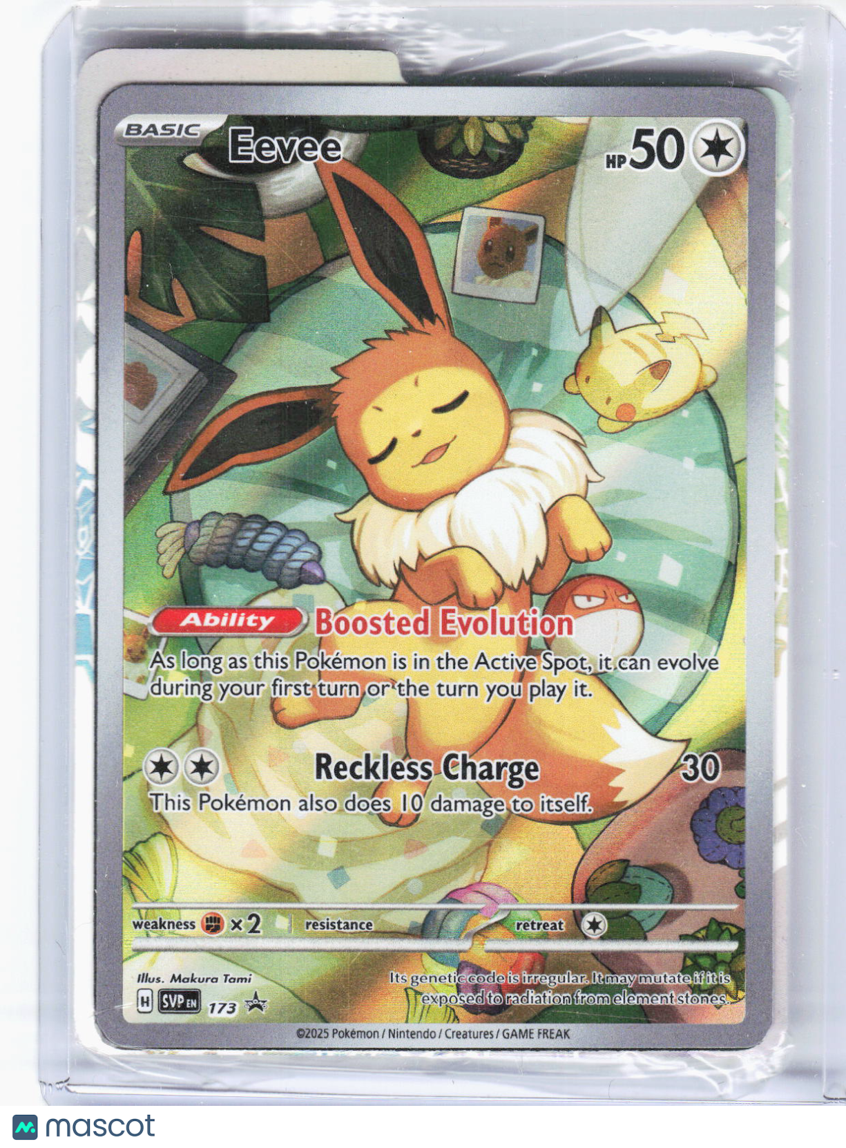 2025 Pokemon—Eevee #SVP EN 173 Scarlet & Violet Promo Cards—BSP Foil (Sealed)