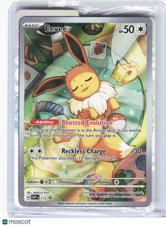 2025 Pokemon—Eevee #SVP EN 173 Scarlet & Violet Promo Cards—BSP Foil (Sealed)